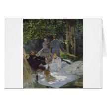 Luncheon on the Grass, Central panel (1865) Card