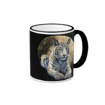 Lune blanche de tigre tasse