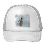 Lune bleue de loup casquettes de camionneur