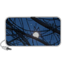 Lune dans tout un arbre haut-parleurs mp3