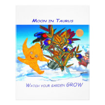 Lune de Taureau En-tête De Lettre Avec Motif