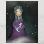 Lune et étoiles tract personnalisé