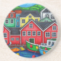 Lunenburg, NS Coasters by Lisa Lorenz