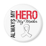 Lung & Bone Cancer - Always My Hero My Mother Refrigerator Magnets