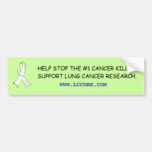 Lung Cancer Awareness Bumper Sticker