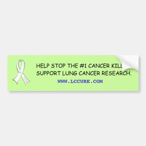 Lung Cancer Awareness Bumper Sticker