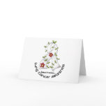 Lung Cancer Awareness FLOWER RIBBON 1 Greeting Card