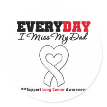 Lung Cancer Every Day I Miss My Dad Sticker
