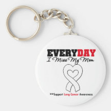 Lung Cancer Every Day I Miss My Mom Keychain