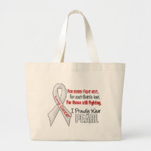 Lung Cancer For Every…..I Proudly Wear Pearl 1 Bags