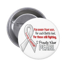 Lung Cancer For Every…..I Proudly Wear Pearl 1 Buttons