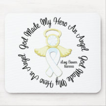 Lung Cancer God Made My Hero An Angel Mouse Pad