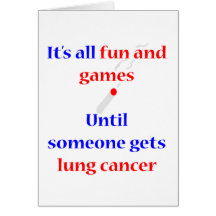 Lung Cancer Greeting Card