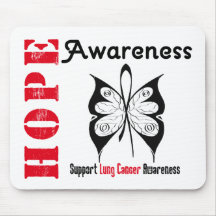 Lung Cancer Hope Awareness Mouse Mats