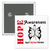 Lung Cancer Hope Awareness Pins