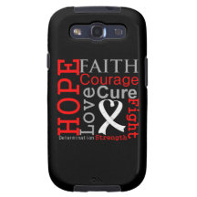Lung Cancer Hope Faith Motto Samsung Galaxy S3 Covers