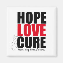Lung Cancer Hope Love Cure Magnet