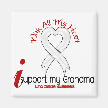 Lung Cancer I Support My Grandma Magnets
