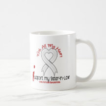 Lung Cancer I Support My Sister-In-Law Coffee Mugs