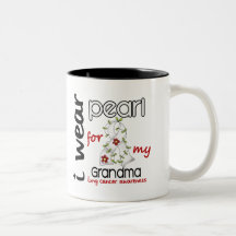 Lung Cancer I WEAR PEARL FOR MY GRANDMA 43 Mug