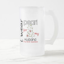 Lung Cancer I WEAR PEARL FOR MY HUSBAND 43 Coffee Mugs
