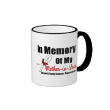 Lung Cancer In Memory Mother-in-Law Coffee Mug