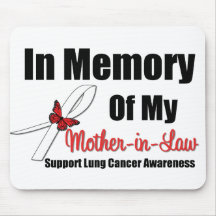 Lung Cancer In Memory Mother-in-Law Mouse Mat