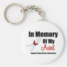 Lung Cancer In Memory of My Aunt Keychains
