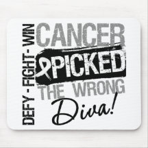 Lung Cancer Picked The Wrong Diva Mousepads