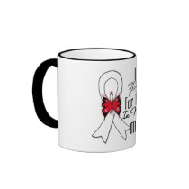 Lung Cancer Ribbon Hero My Mom Coffee Mugs