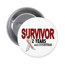 Lung Cancer Survivor 2 Years Buttons