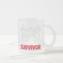 Lung Cancer Survivor Butterfly Coffee Mugs
