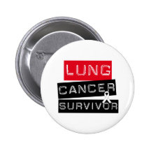 Lung Cancer Survivor Button