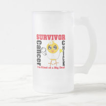 Lung Cancer Survivor Chick Ribbon Mug
