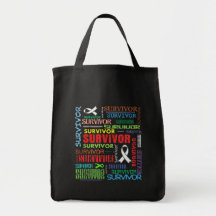 Lung Cancer Survivor Collage.png Canvas Bags