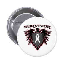 Lung Cancer Survivor Crest Pinback Button