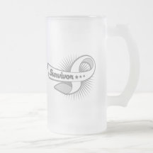 Lung Cancer Survivor Ribbon Mug
