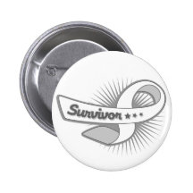 Lung Cancer Survivor Ribbon Pins