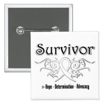 Lung Cancer Survivor Tribal Ribbon Pins