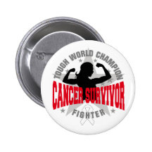Lung Cancer Tough Survivor Button