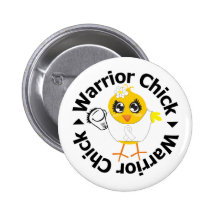 Lung Cancer Warrior Chick Buttons