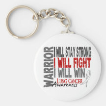 Lung Cancer Warrior Keychains