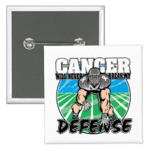 Lung Cancer Will Never Break My Defence Pinback Buttons