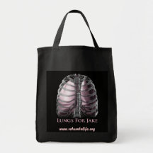 Lungs for Jake Black Grocery Tote Bag
