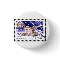Lunokhod-1 Russian Space Robot Button