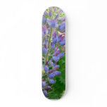 Lupine Blue Flower Skateboard Deck