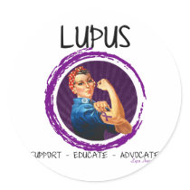 Lupus- Advocate, Educate, Support Stickers