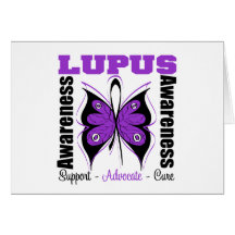 Lupus Awareness Butterfly Greeting Card