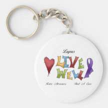 Lupus Awareness Key Chain