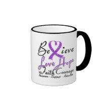 Lupus Believe Heart Collage Coffee Mugs